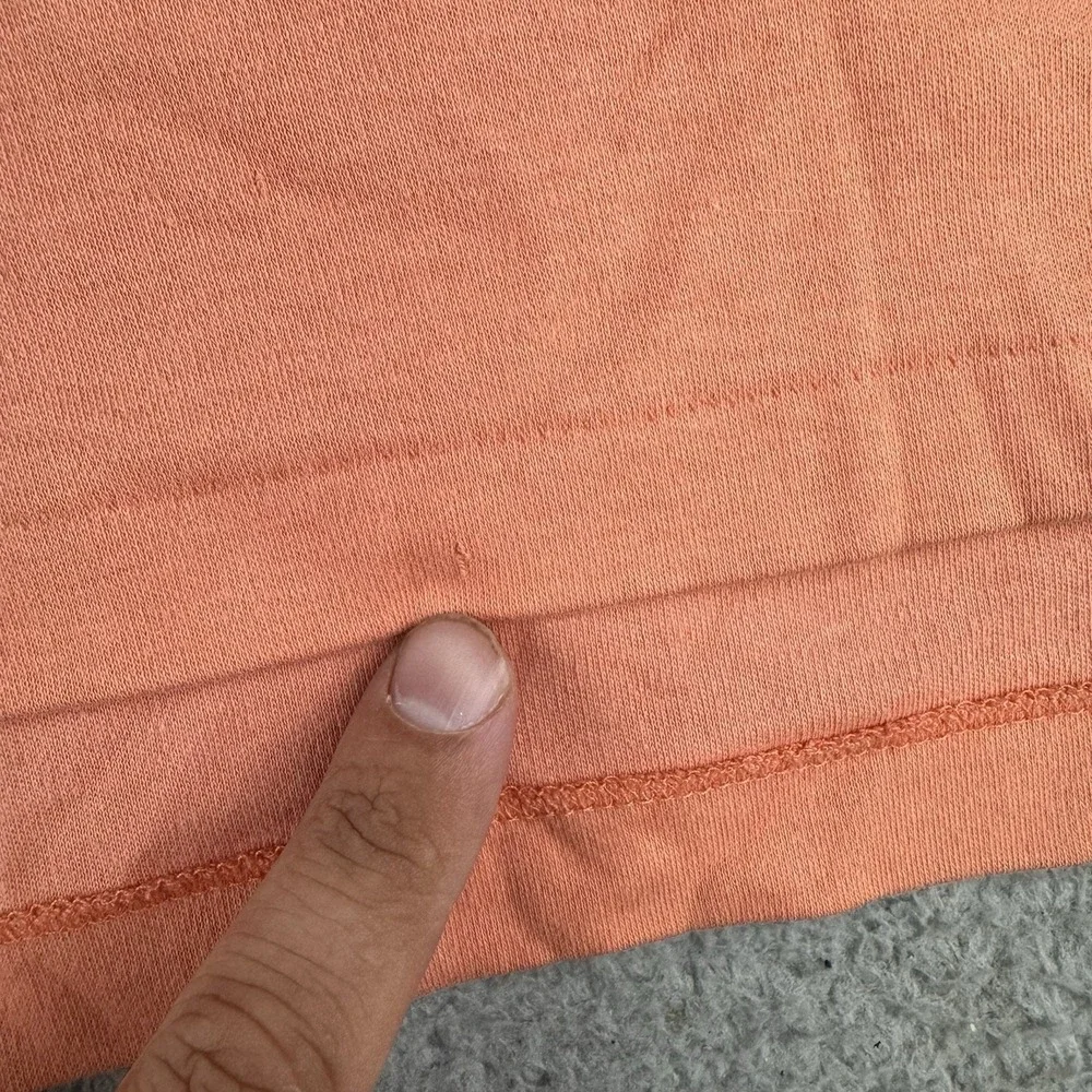 Polo Ralph Lauren Mens Cotton Pique Polo Shirt Size Large Peach Made In USA